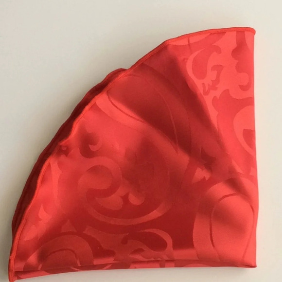 Rossi Man Red Paisley Tie & Handkerchief Set - Picture 10 of 10